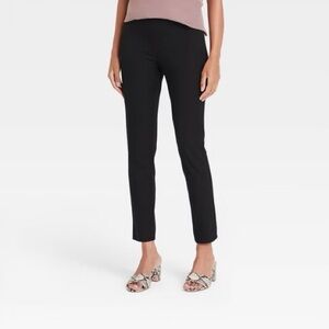 NWT Women's High-Rise Skinny Ankle Pants - A New Day Black Size 6